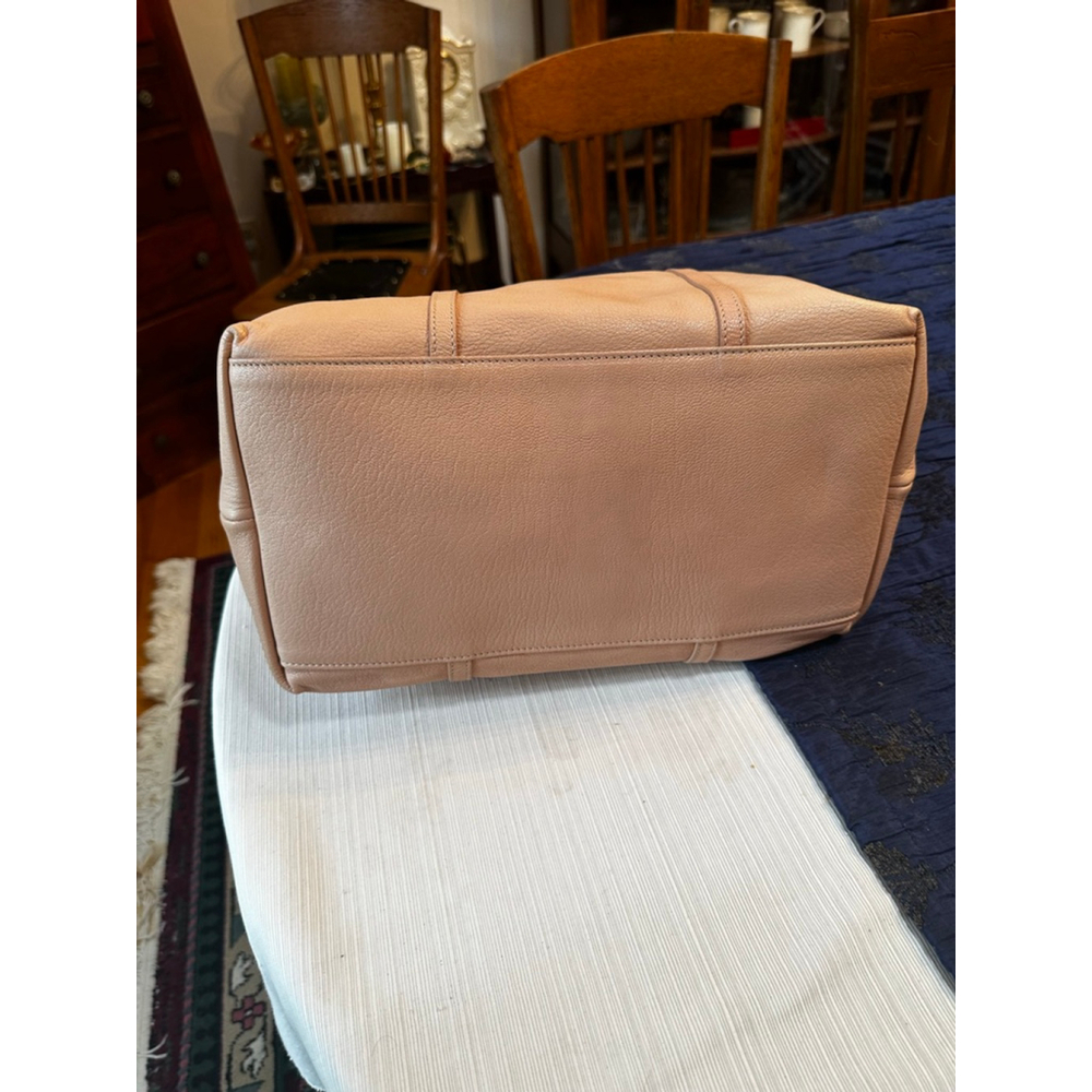 Jimmy Choo Blush Pink/Gold Leather Tote Bag - Picture 7 of 15